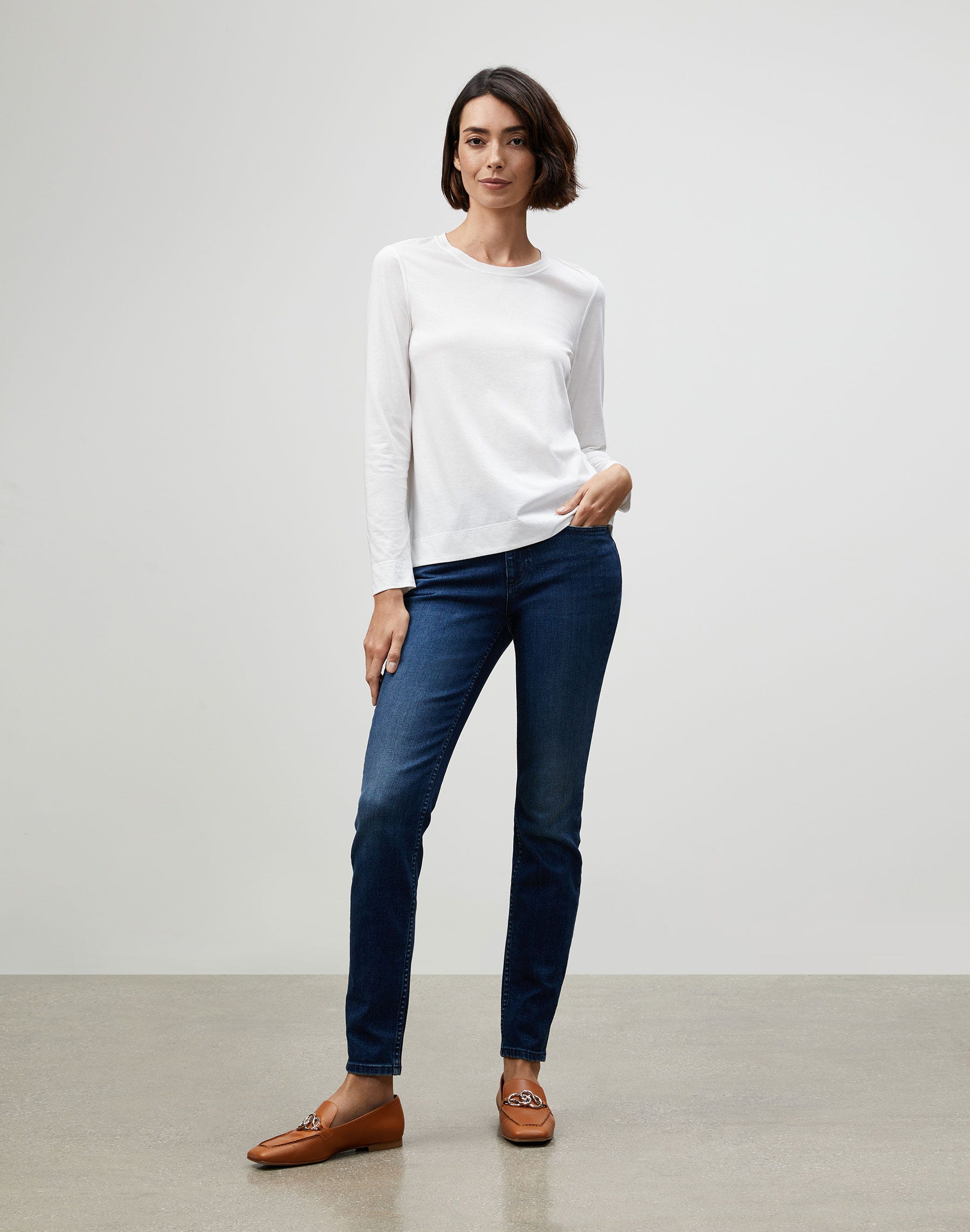 Cotton Jersey Modern Long Sleeve Tee